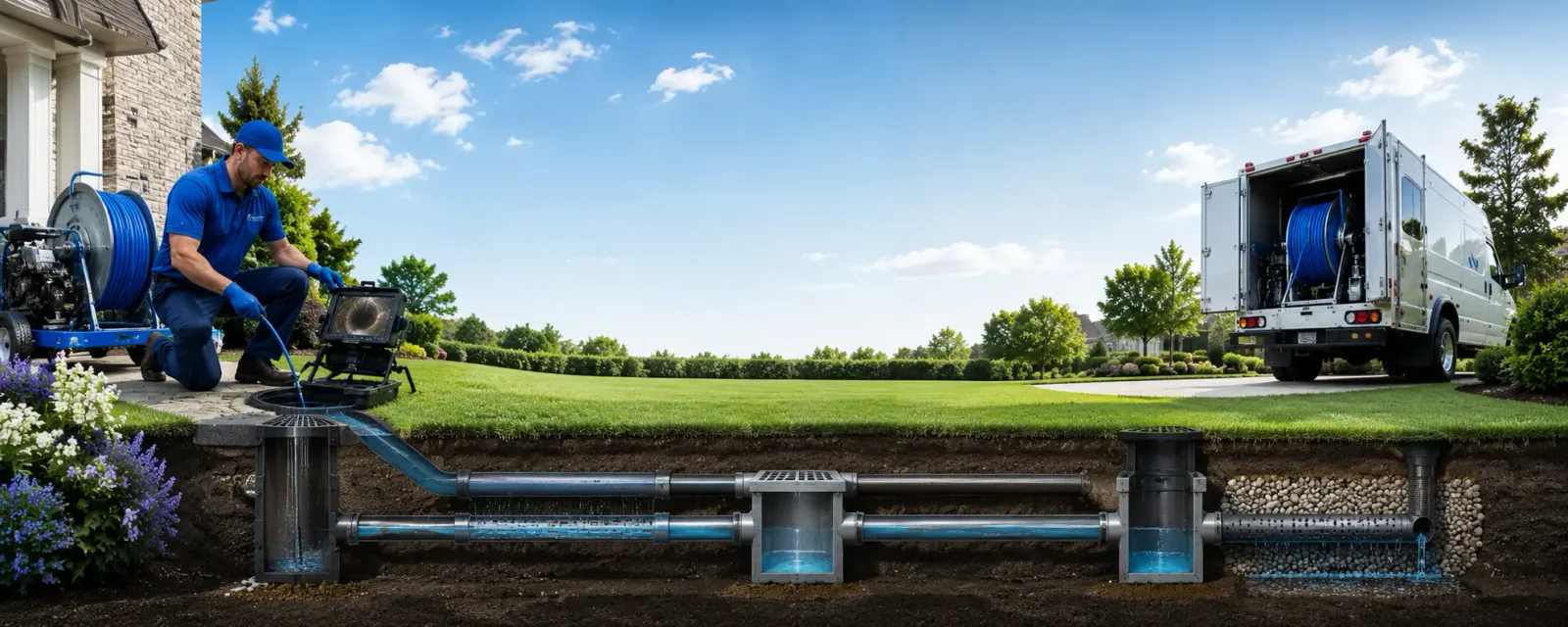 Outdoor drain cleaning information for Meadow Vista, CA